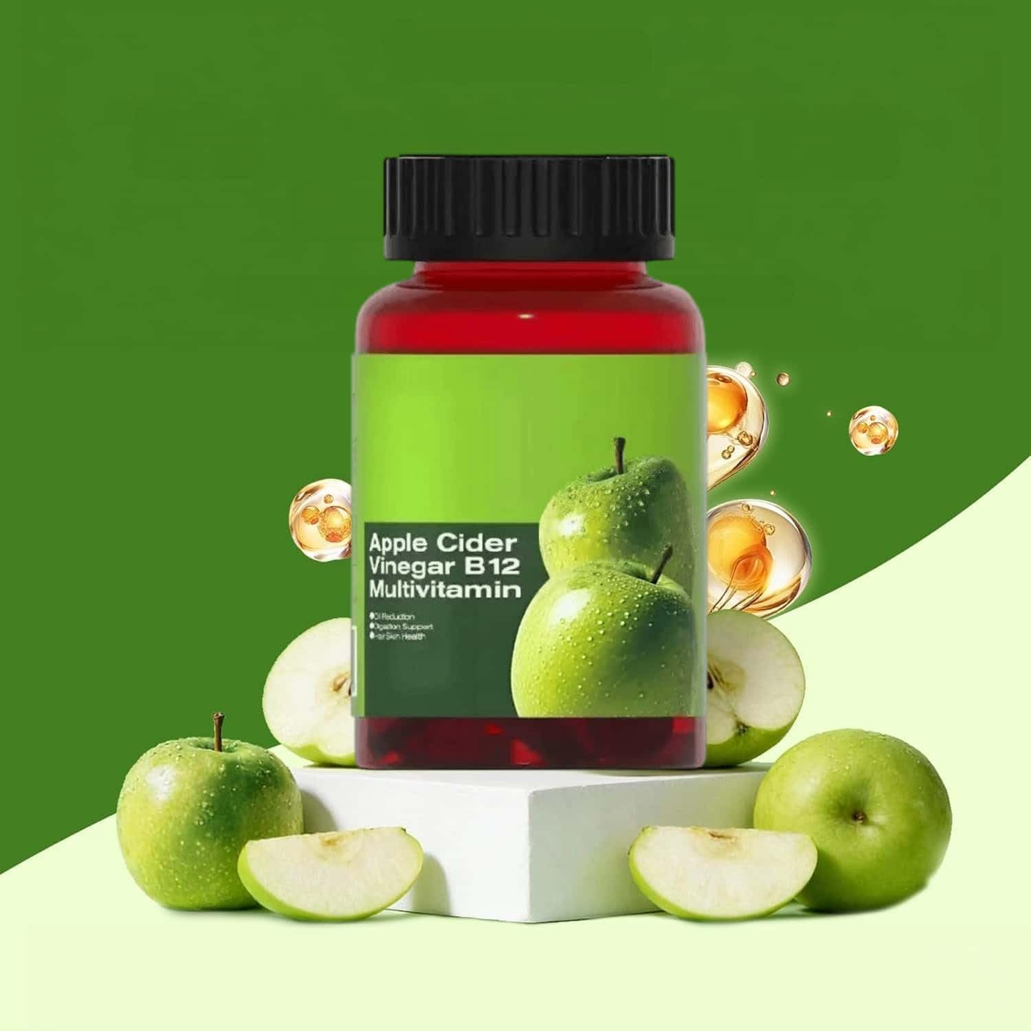 Gomitas de vinagre de sidra de manzana, apoyo energético diario