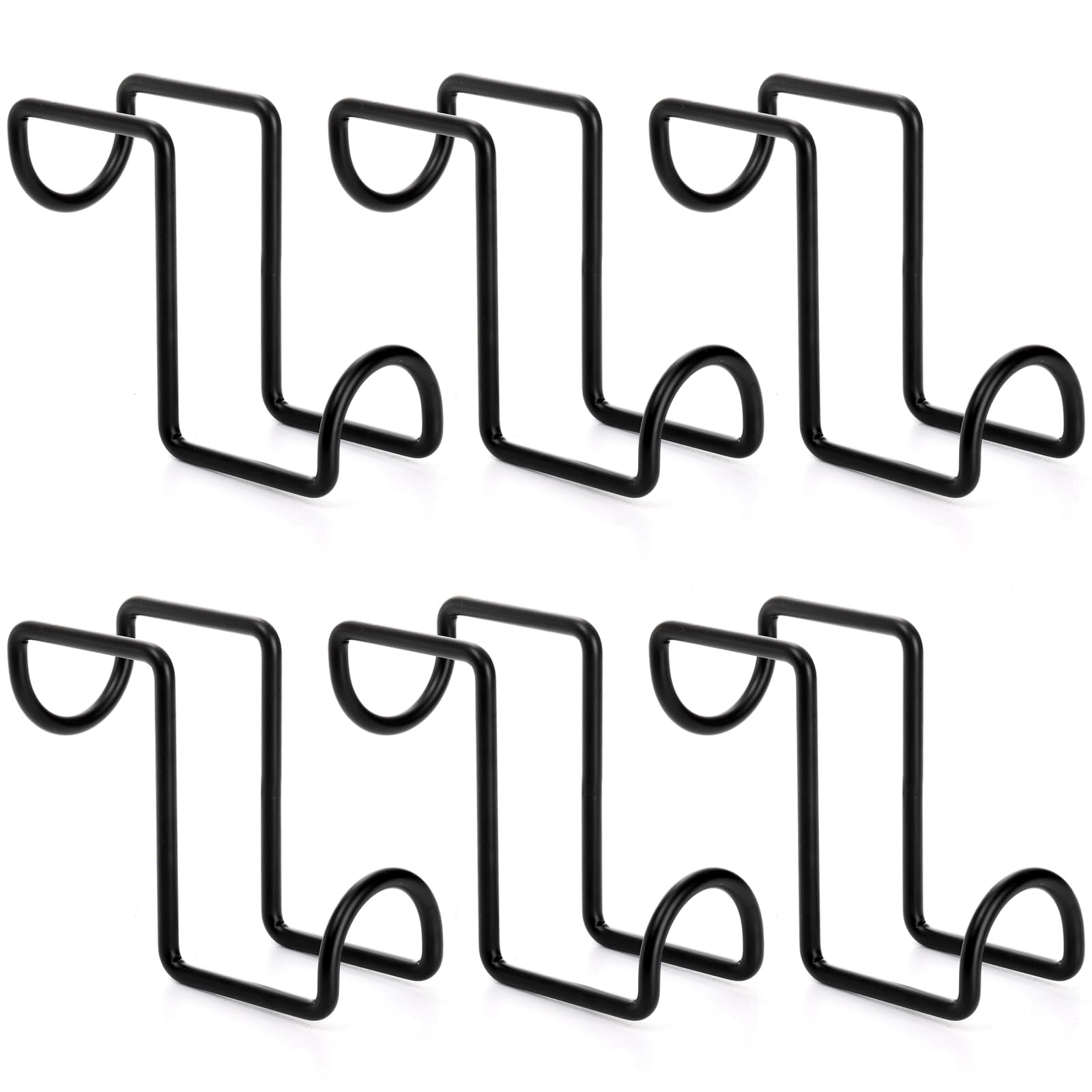 Cididu 6 Pcs Tack Hook 4 Inch, Heavy Duty Horse Halter Rack, Over Rail Bridle Hooks