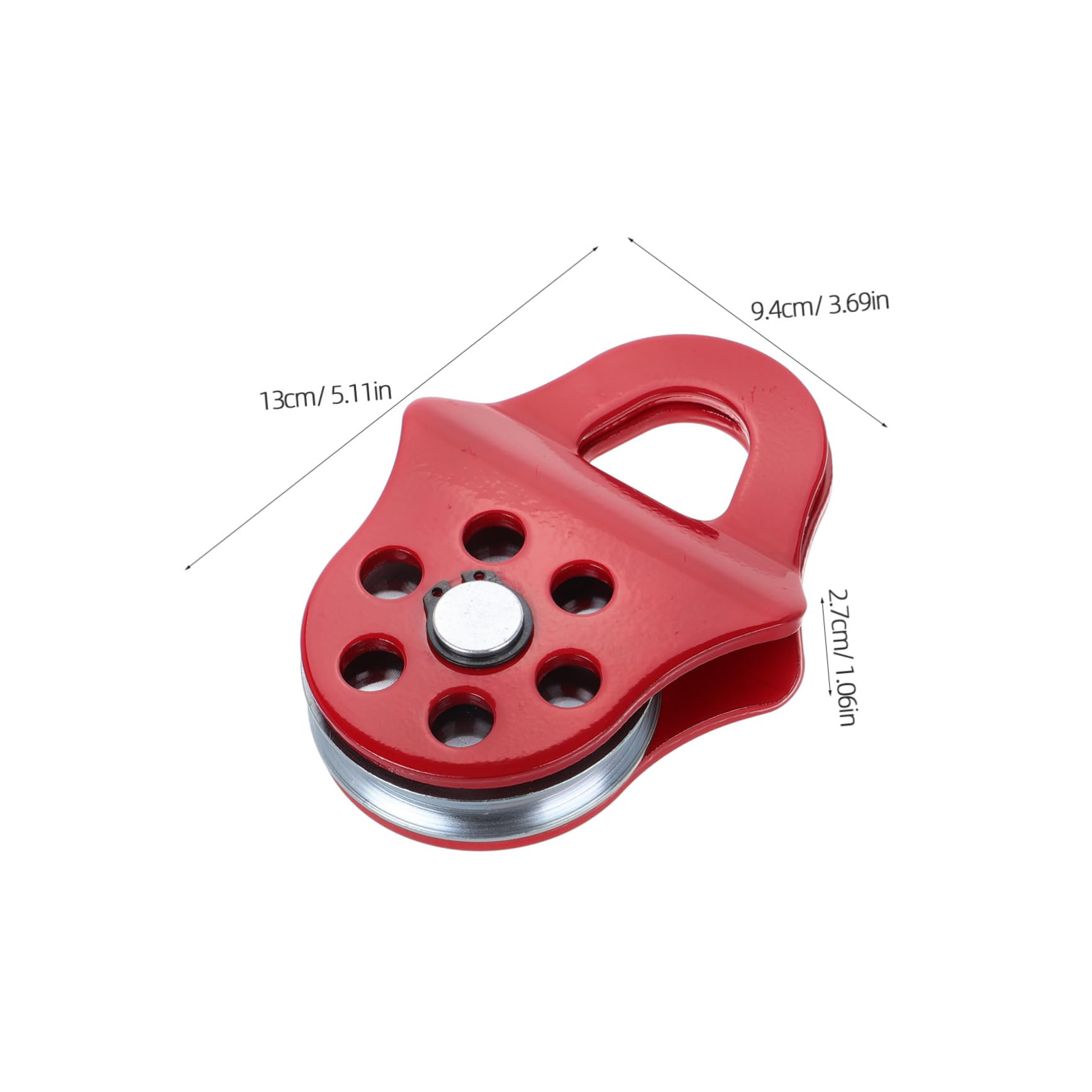 Puleggia per Verricello Fuoristrada Snatch Block in Acciaio Legato Rosso