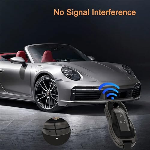 Miniatura 10 de Alloy Metal Key Fob Cover,Compatible with Porsche Macan Cayenne Panamera 911 Boxster Cayman 718