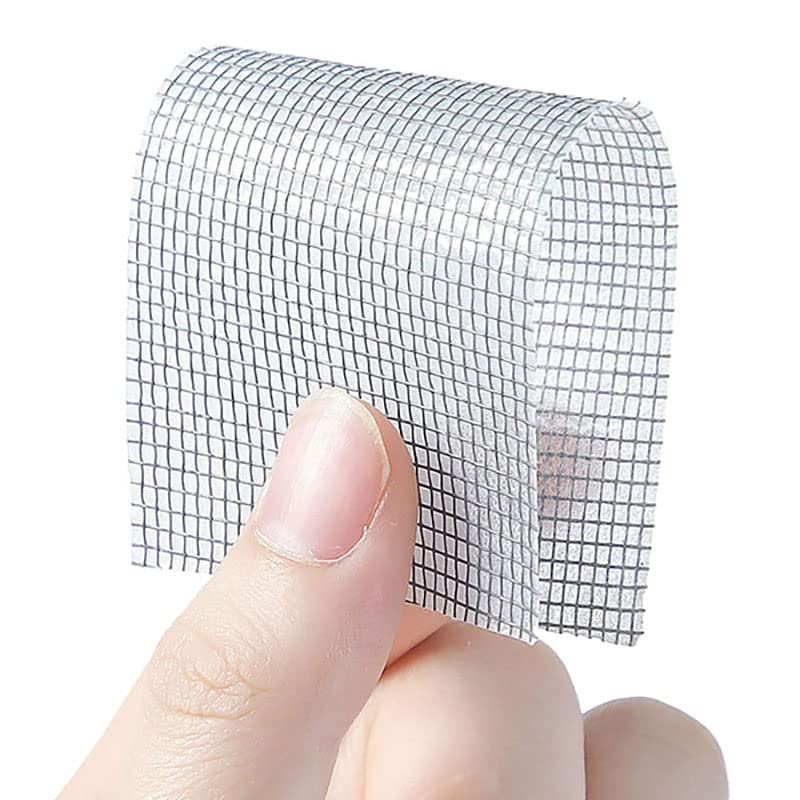 Compatible with Window Screen Repair Tape， Door Curtain Patch Mending Tape Sticker Anti-Insect Mosquito Netting Self-Adhesive Mesh Hole Stickers-B (Color : A)