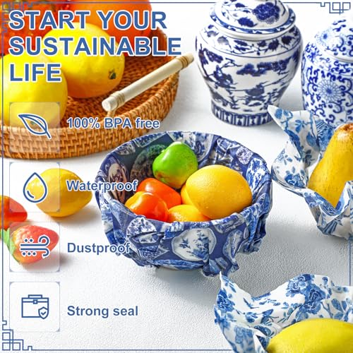 9-Pack-Chinoiserie-Reusable-Beeswax-Wrap-Food-Wrap-Beeswax-Paper-for-Sourdough-Bread-Cheese-Paper-Wrapping-Cheese-Wax-Cloth-Food-Wraps-Bread-Sandwich-Wrapper-1-XL-3-Medium-5-S