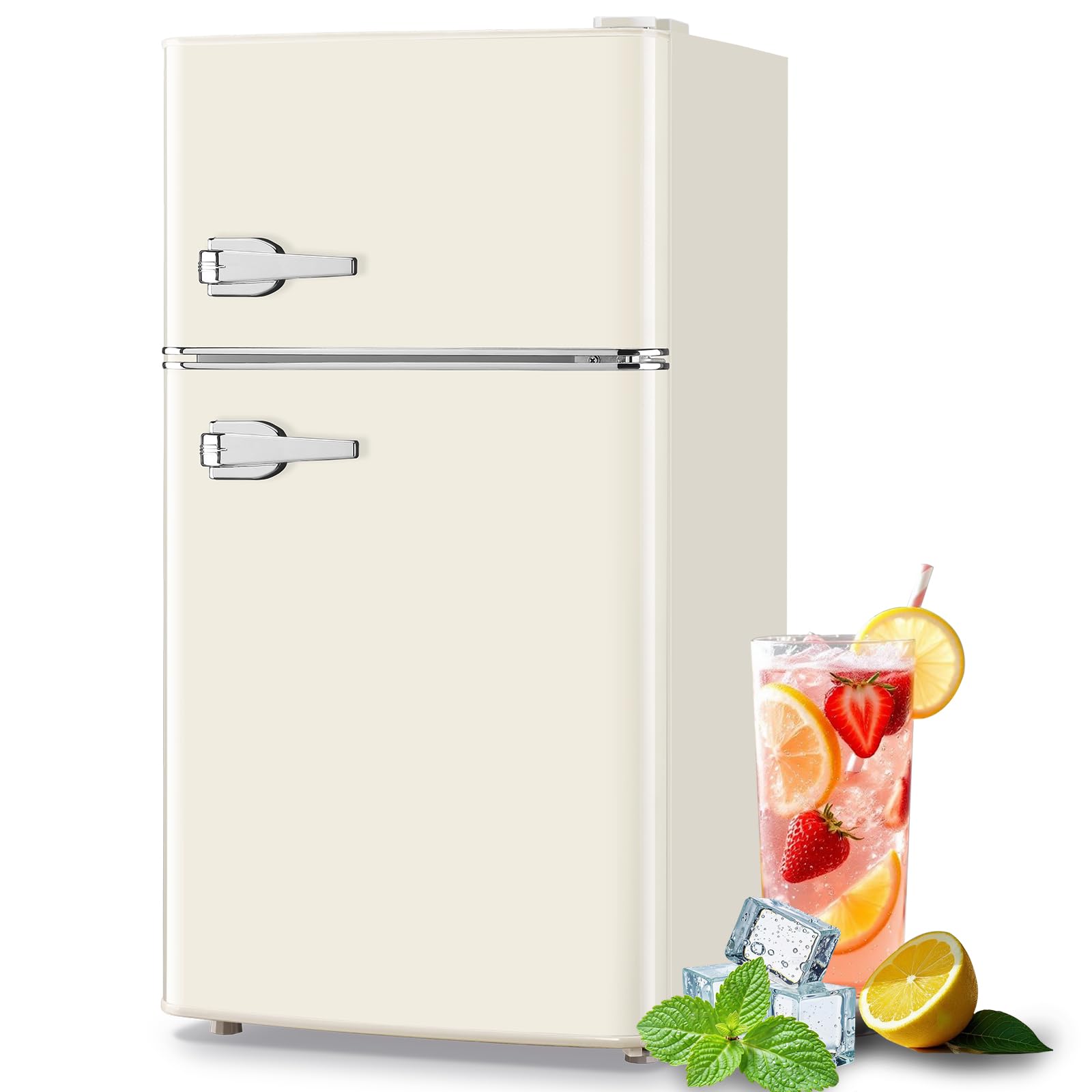 Amazon.com: TACOOL Mini Refrigerator with Freezer Small Fridge