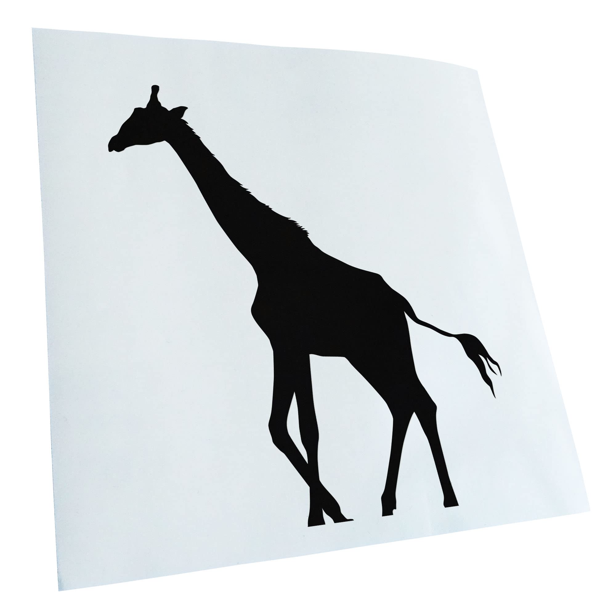 Kiwistar - Car Sticker - Black - 40 x 29 cm Giraffe Silhouette - Rear Window Car Sticker Weatherproof for Car Truck Moped Truck - Sticker Exterior Self-Adhesive Tuning Accessories for Window Vehicle