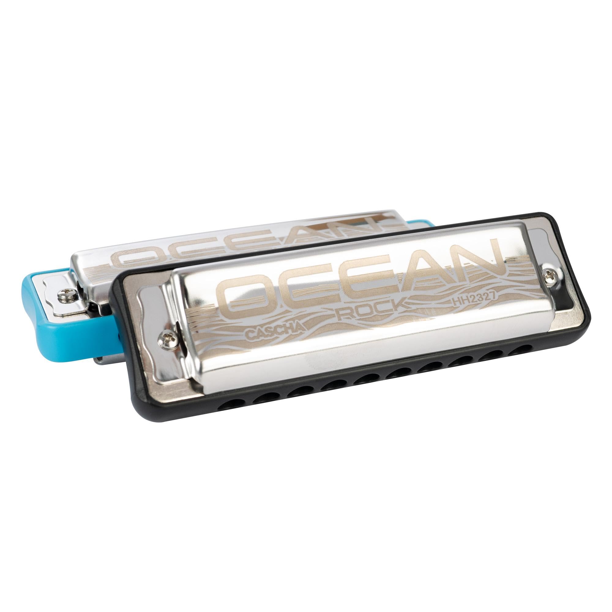 Armonica A Bocca Ocean Rock In Do Maggiore – Diatonica 10 Fori, Ance In Bronzo Fosforo, Custodia Morbida E Panno Pulizia Inclusi