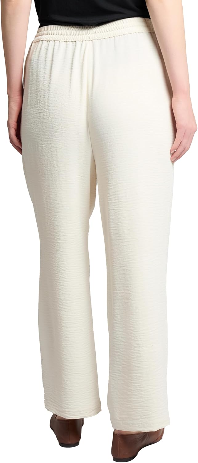 Jones New York Womens Plus-Size Drawstring Wide-Leg Pant - Image 2