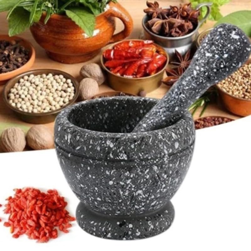 Pestle and Mortar Resin Mortar Pestle Set Garlic Herb Spice Mixing Grinding Crusher Bowl Restaurant