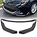 HYPERSPEED Front Bumper Spoiler Lip 3PCS ABS TS-Style Fit for 2019 2020 2021 2022 Toyota Corolla SE Hatchback, Car Mods Accessories Replacement Assembly, Air Chin Body Kit Splitter (Painted Black)