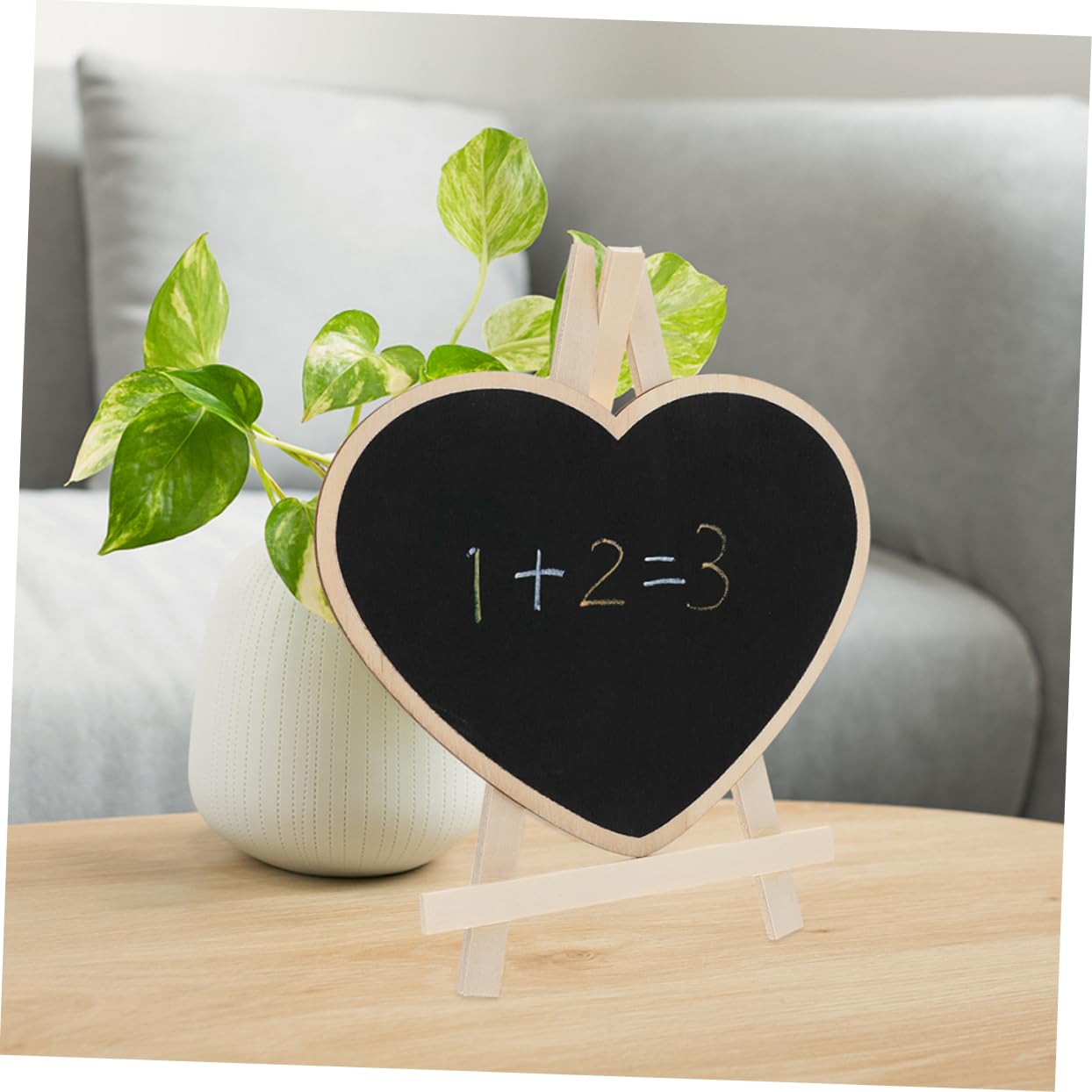 NUOBESTY 8stücke Herzförmige Kreidetafeln Mit Stand Kleine Tisch-kreidetafeln Für Hochzeit Party Und Wiederverwendbar Leicht Zu Reinigen Aus Hochwertigem Für Nachrichten Und Deko