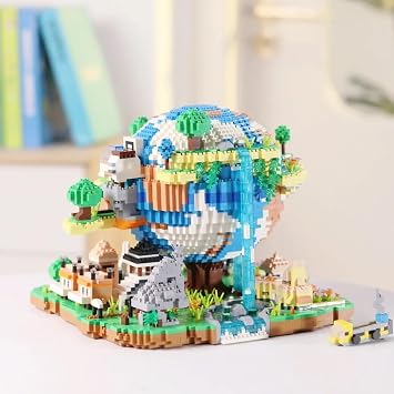 BDYDT Architecture Global Village Micro Building Blocks Set(5452PCS) - Architectural Model Toys Gifts for Kid and Adult