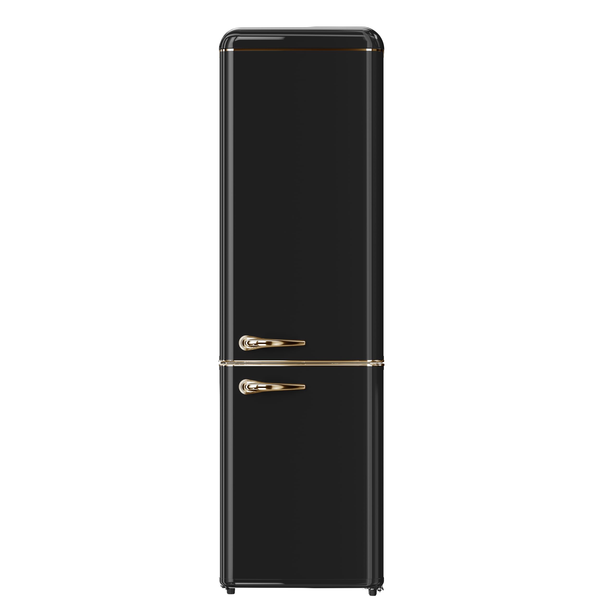 SOLTHERMIC frigorifico combi retro negro rústico y acabados 2 puertas FCR188N 1,88 CM alto x 55 de ancho. De gran capacidad de hasta 270L, silencioso, control de temperatura y bajo consumo