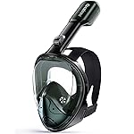 Greatever Full Face Snorkel Mask, Snorkeling Gear for Adults with Latest Dry Top Breathing System and Detachable Camera Mount, Snorkel Mask Adult, Snorkels Anti-Fog & Anti-Leak
