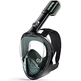 Greatever Full Face Snorkel Mask, Snorkeling Gear for Adults with Latest Dry Top Breathing System and Detachable Camera Mount, Snorkel Mask Adult, Snorkels Anti-Fog & Anti-Leak