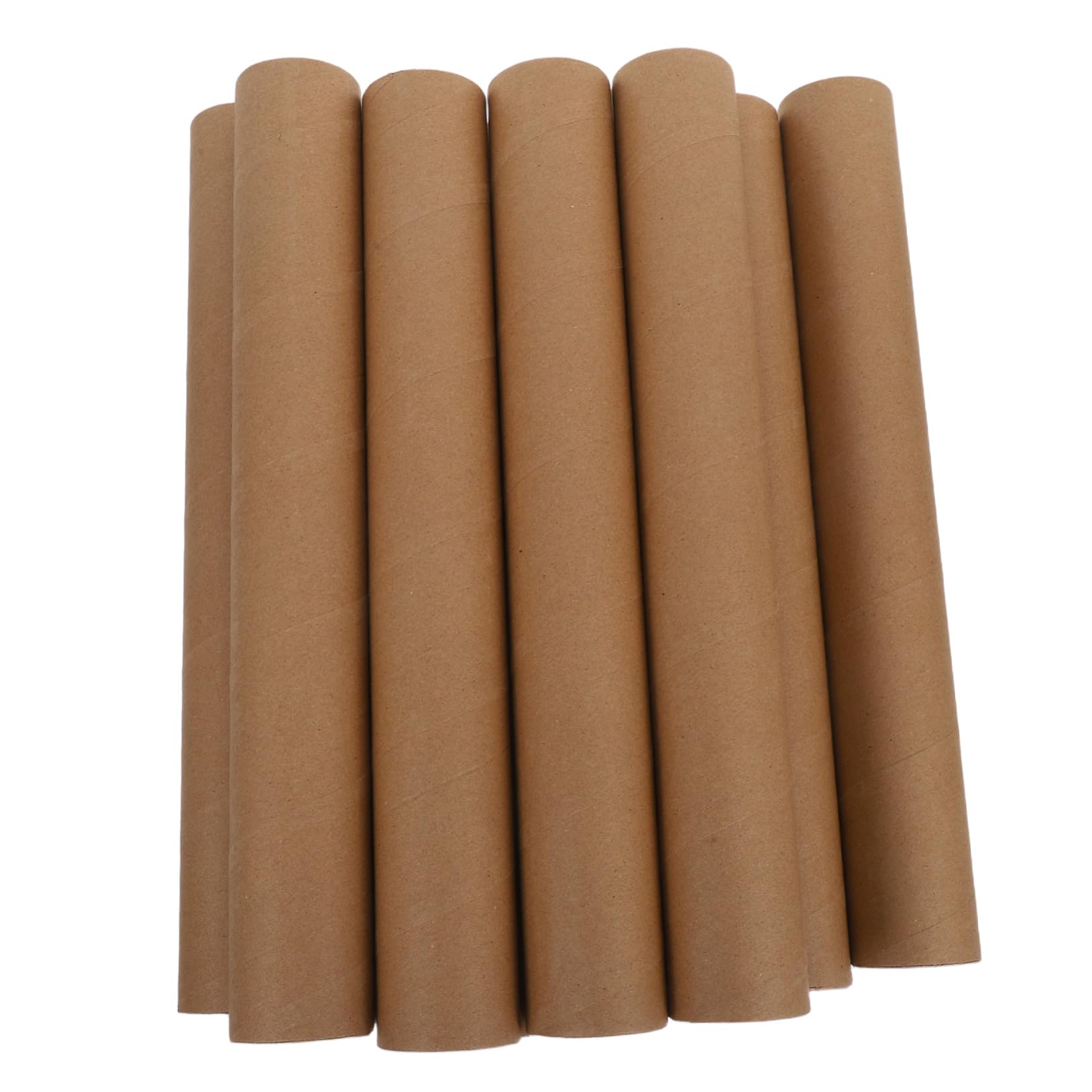 DOITOOL 10 Pièces Lot de Tubes Expédition Kraft avec Bouchons Tubes Cylindriques Robustes pour Affiches Stockage et Transport Sécurisé pour Art et Matériel