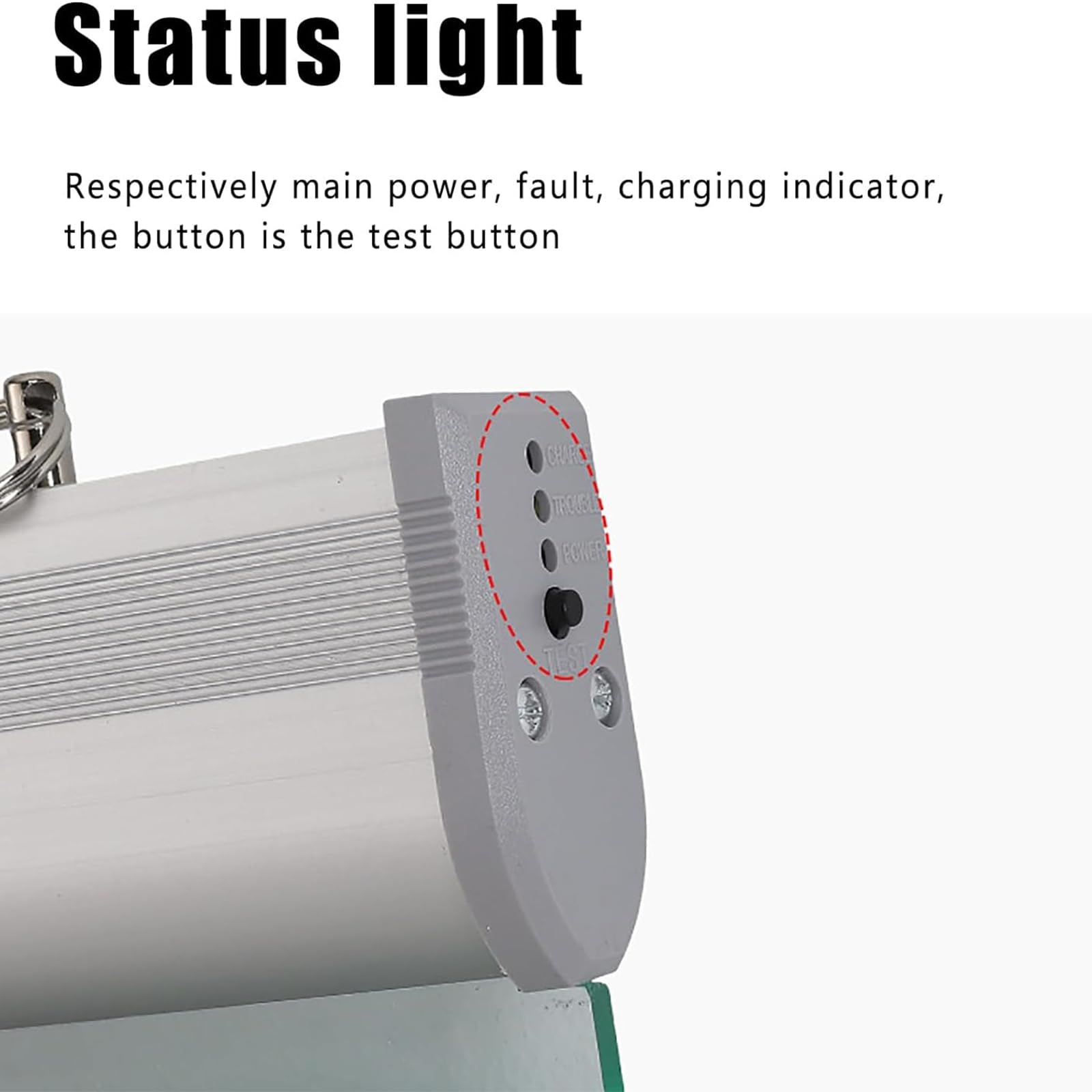 Indicador Salida Emergencia, Señales Salida Emergencia Con Panel Acrílico Doble Cara, 90min Tiempo Iluminación Y Función Alarma Por Voz, Ahorro Energía, Para Escuelas, Hospitales