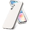 Vansdon Cover Compatibile con Samsung Galaxy A05s, 2 Pellicola Protettiva in Vetro Temperato, Gomma Gel di Silicone Liquida Antiurto Custodia - Pietra Beige