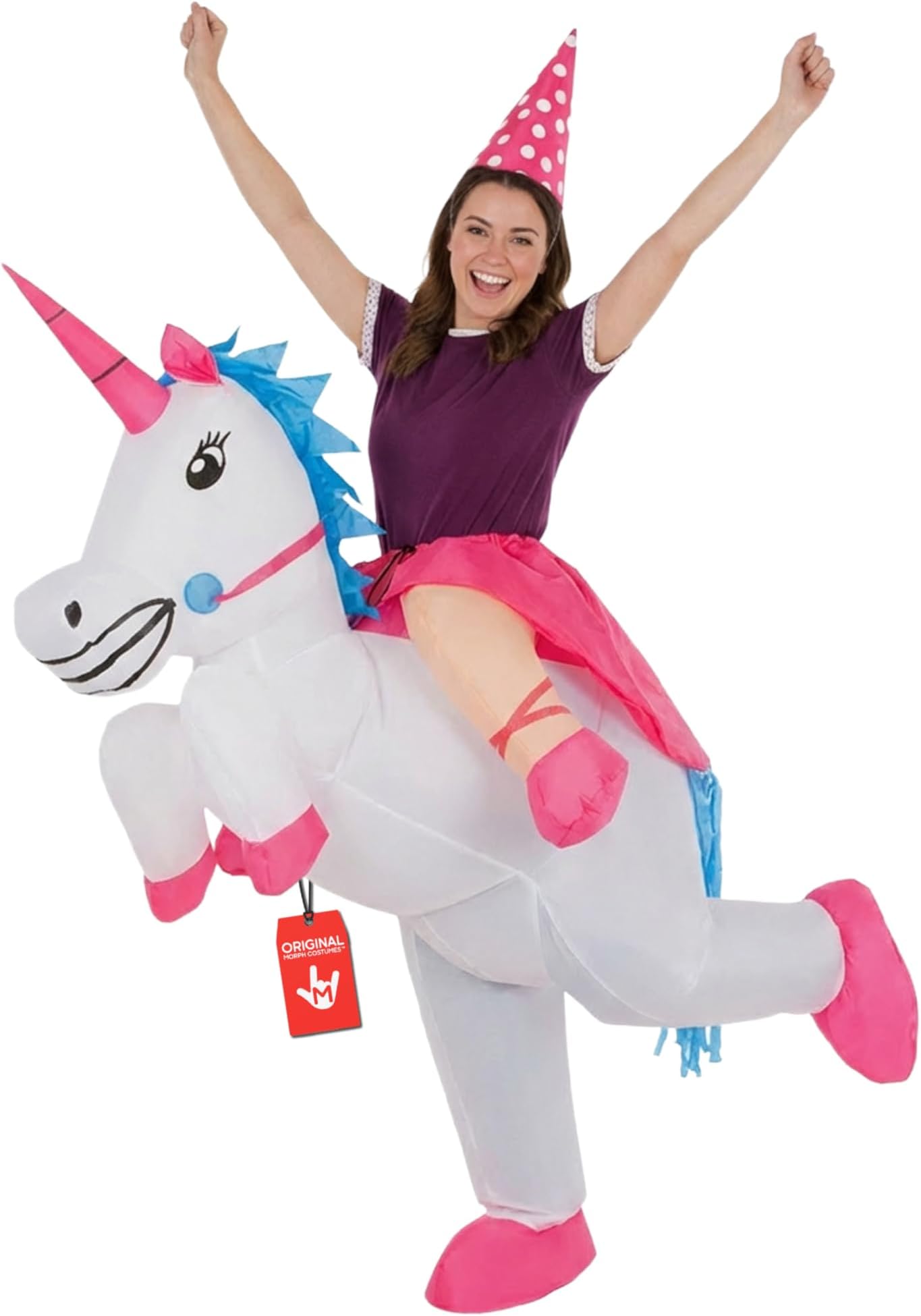 Morph Inflatable Unicorn Costume for Adults, Unicorn Costume Men Women Carnival Halloween