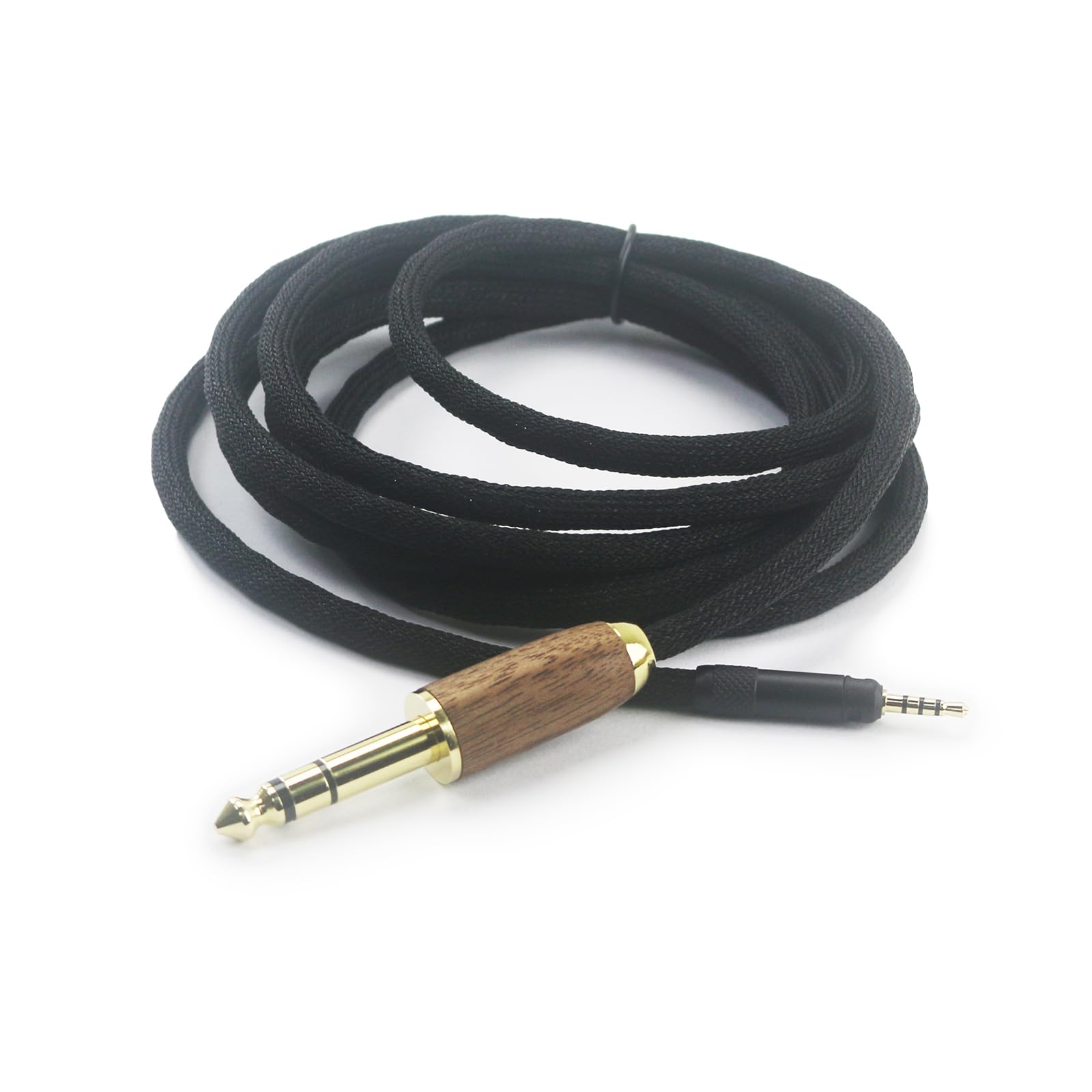 NewFantasia Cable de audio macho de 6,35 mm 6N OCC cobre chapado en plata, compatible con auriculares Sennheiser HD598 HD598 SE, HD560s HD598 Cs, HD598 SR, HD599, HD579, HD569, HD518, carcasa de