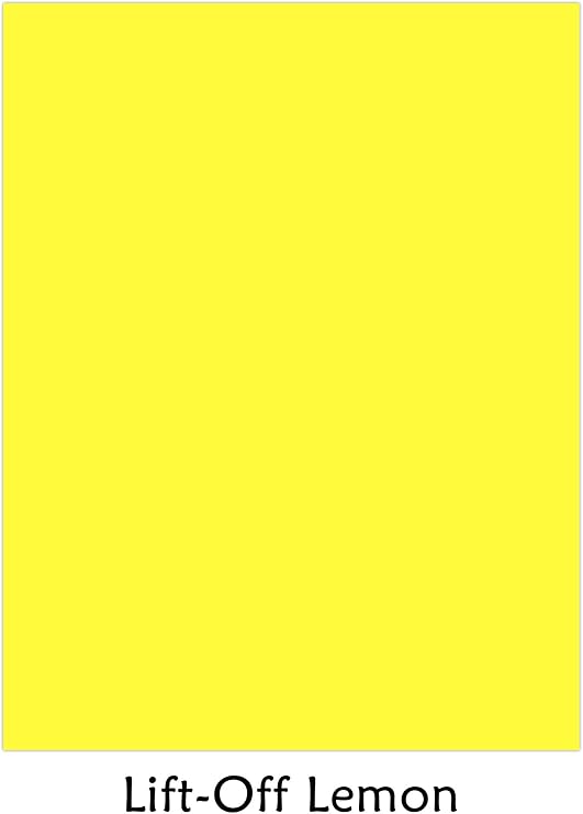 Astrobrights Color Cardstock, 65 lb Cover Weight, 8.5 x 11, Lift-Off Lemon, 250/Pack