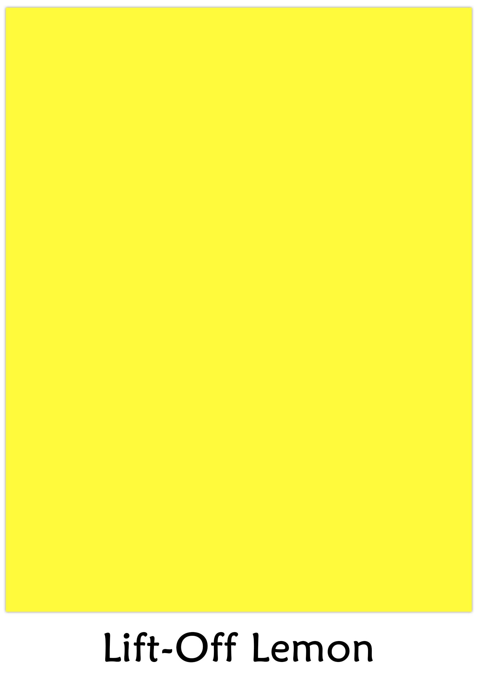Astrobrights Color Cardstock, 65 lb Cover Weight, 8.5 x 11, Lift-Off Lemon, 250/Pack