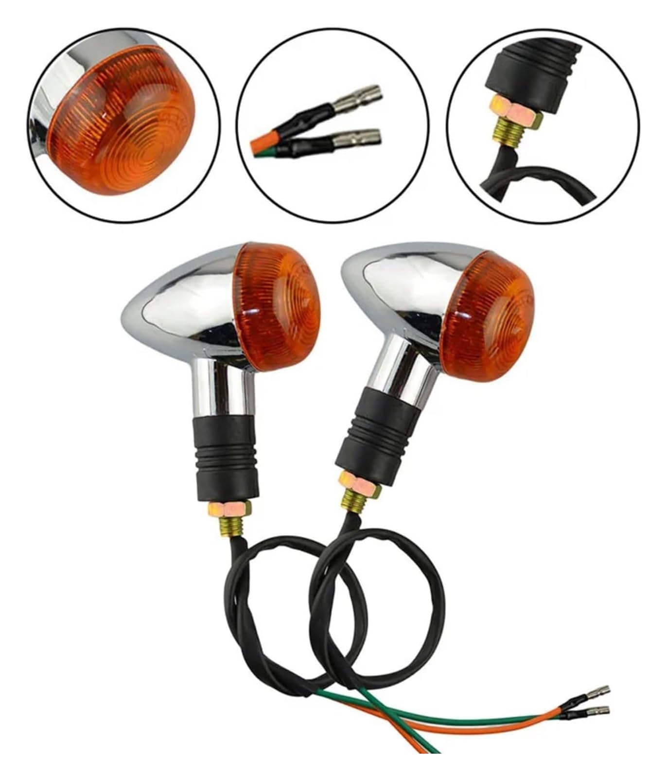Indicatore Direzione Anteriore per Suzuki per GSX250 per GSX400 Moto Freccia Indicatore di Direzione Lampada Stop