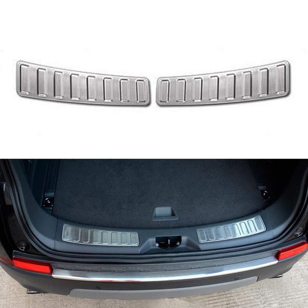 YIWANG 2Pcs Stainless Steel Car Rear Inside Door Bumper Protector Sill Scuff Plate Trim For Discovery Sport 2015-2019