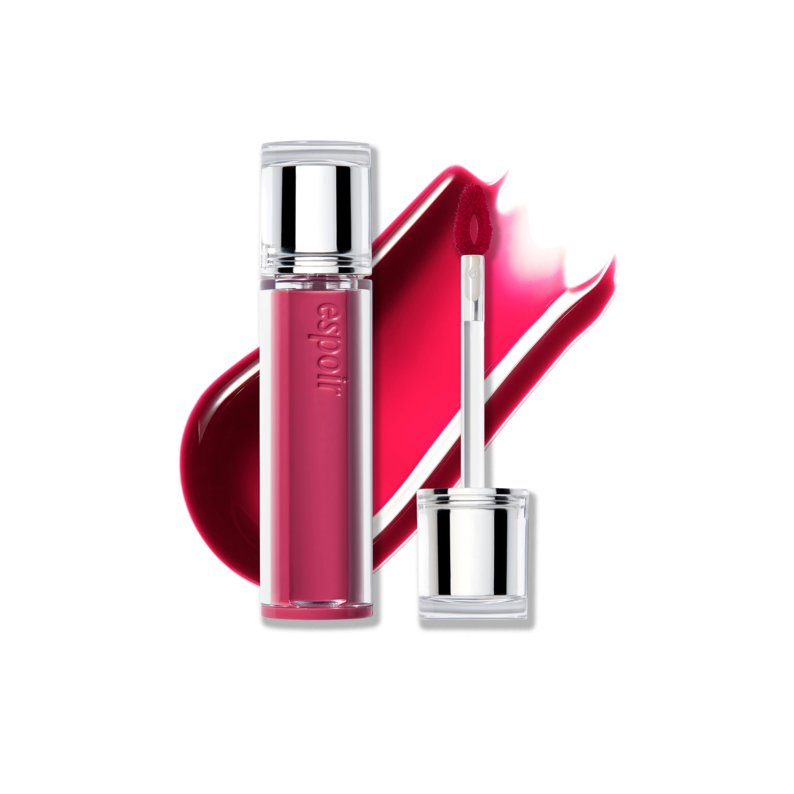 Espoir Couture Lip Tint Glaze #4 Hushed Cherry | Volumizing Lip Stain with Juicy Texture, Long-Lasting & Vibrant Colors, Moisturizing & Hydrating,