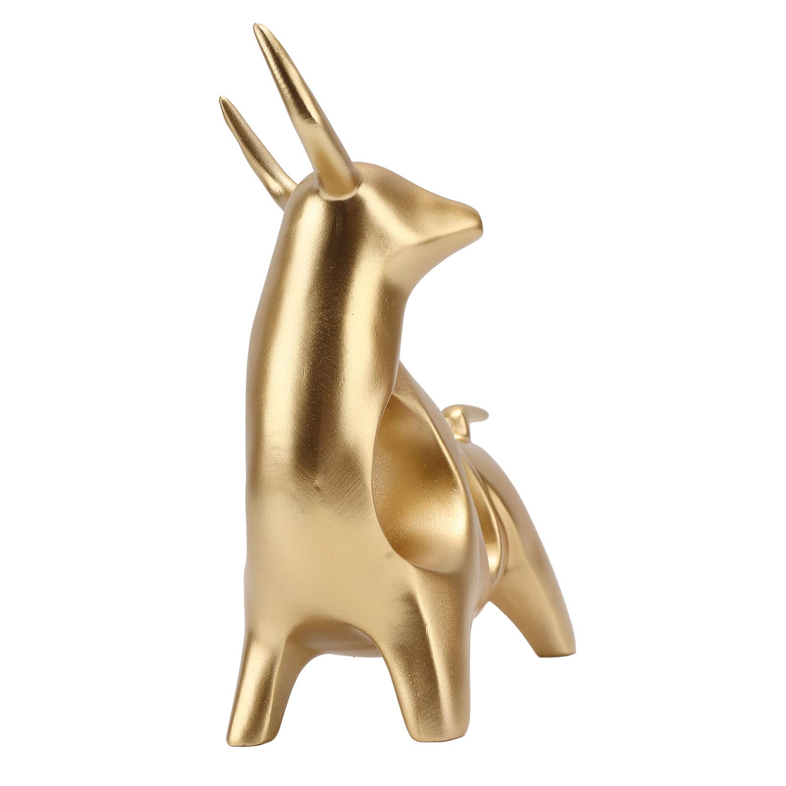WANLIAN Wall Street Koperen Bull Standbeeld - Feng Shui Fortune, Geluksbrenger symbool van de voorraadmarkt, woondecoratie sculptuur vertegenwoordigt carrière en rijkdom (S - 9,4 cm