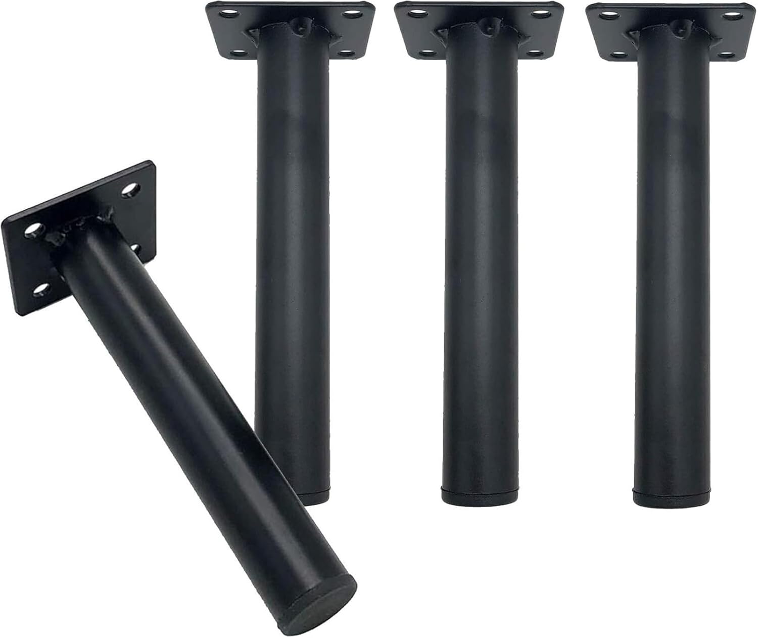 Table Leg Set of 4 Furniture Legs,Round Furniture Legs,Metal Table Legs,Cabinet Coffee Table TV Stand Legs,Furniture Sofa Support Foot,Bathroom Cabinet Support Legs(16cm)