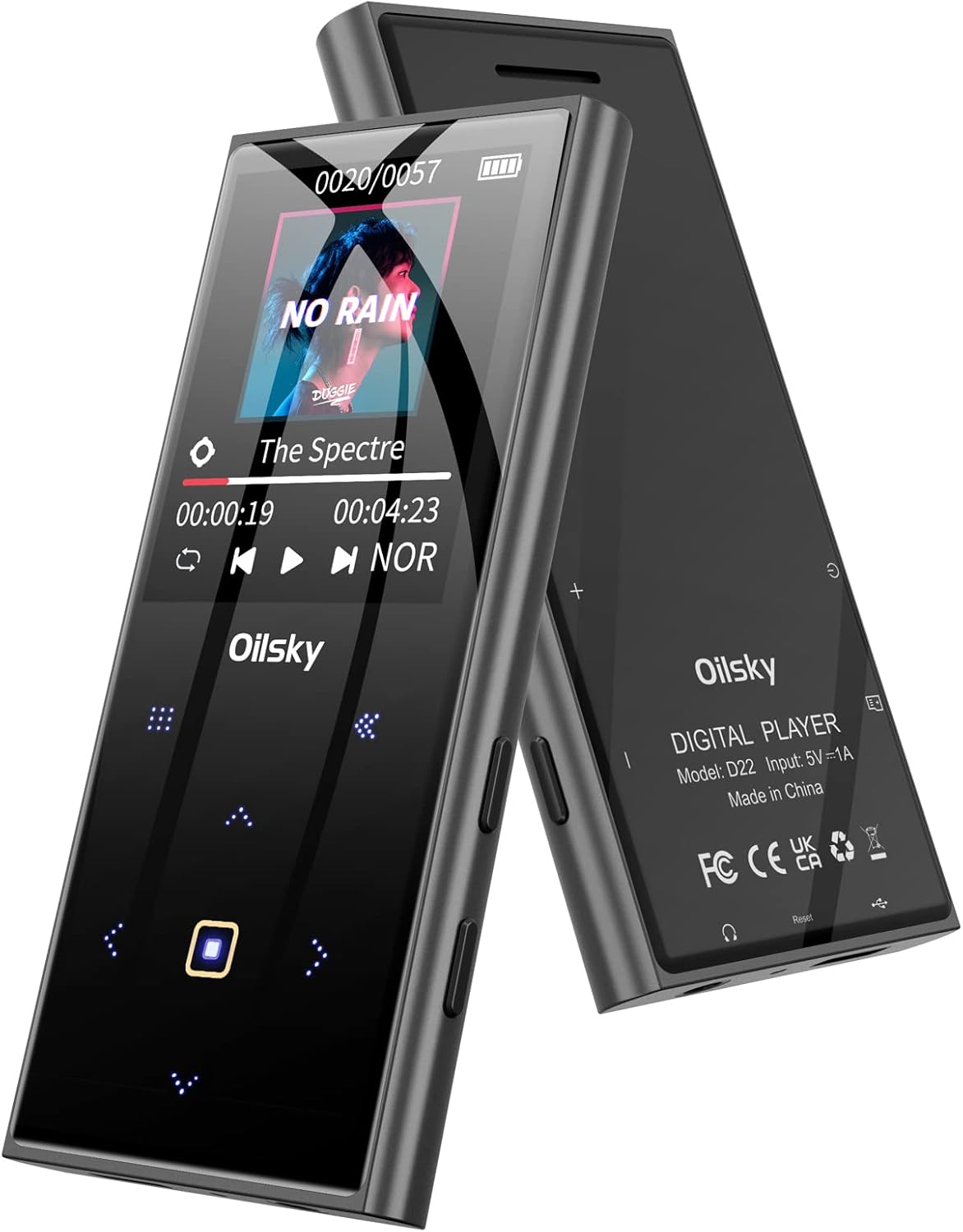 32GB Mp3 Player Bluetooth 5.0, Oilsky Portable Digital Lossless Music