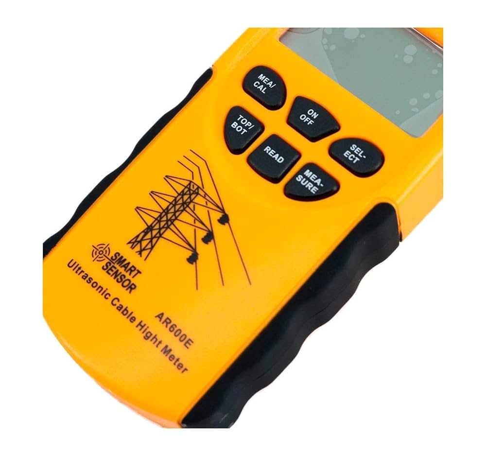 LCD Display 6 Cables Measurement Cable Height Meter Professional Standard Ultrasonic Cable Height Meter Handle Smart Sensor With Different Models Measuring Rangesar600e