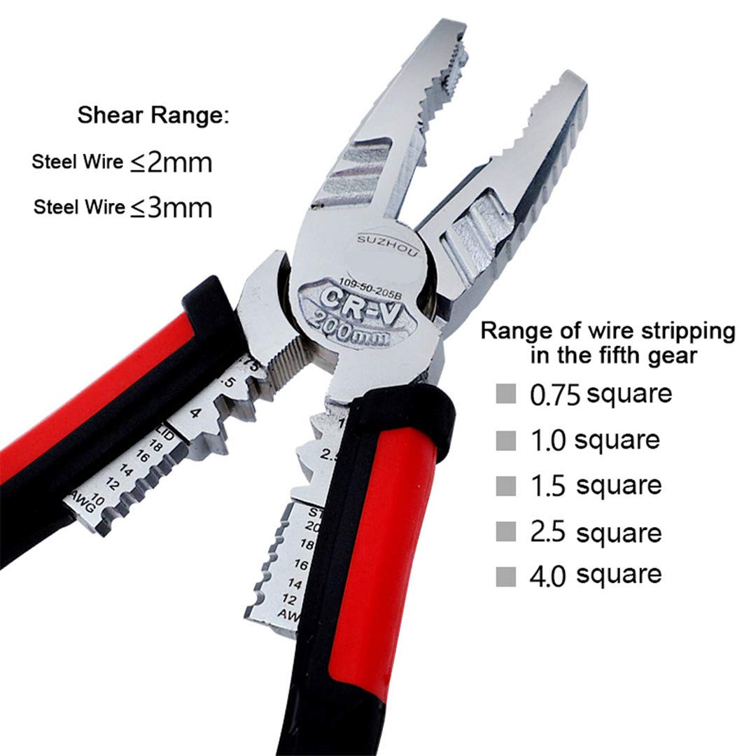 7-in-1 multifunctionele draadstriptang, draadstrippers met elektriciteitsmeetfunctie, professionele draadstriptool, elektrische tang voor strippen en krimpen 7-in-1 multifunctionele draadstriptang, draadstrippers met elektriciteitsmeetfunctie, professionele draadstriptool, elektrische tang voor strippen en krimpen