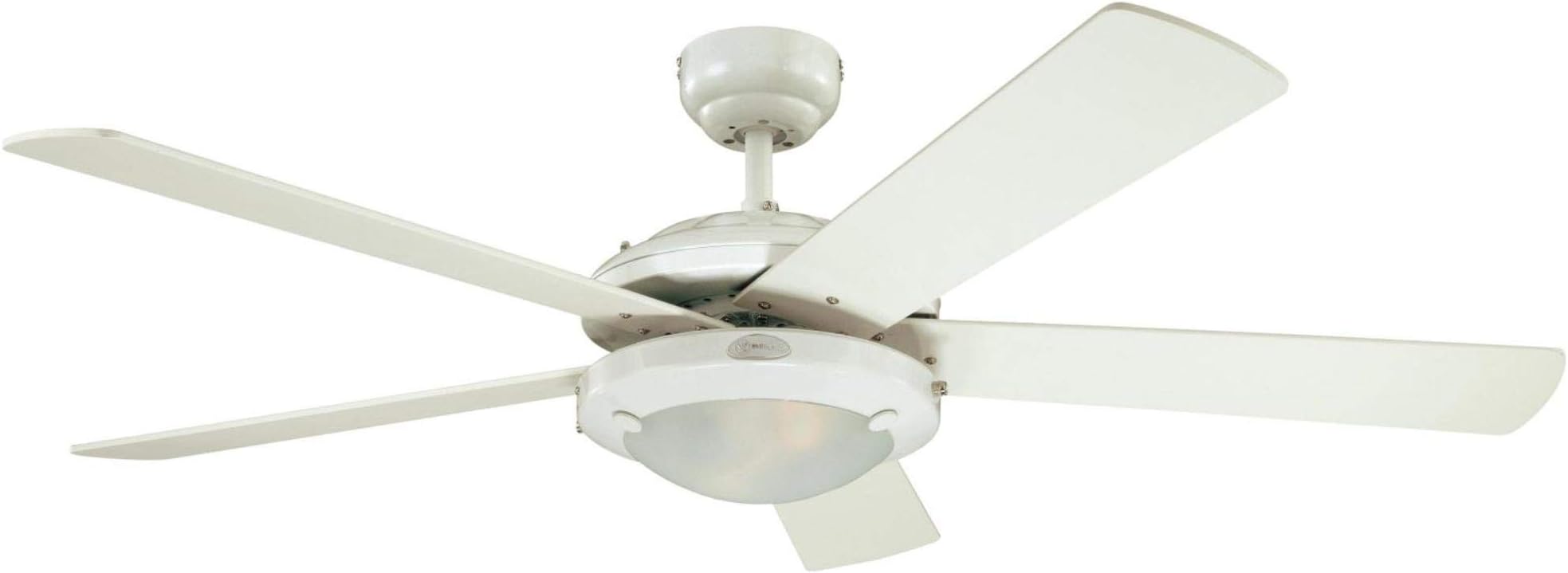 7233600 Comet Indoor Ceiling Fan with Light, White