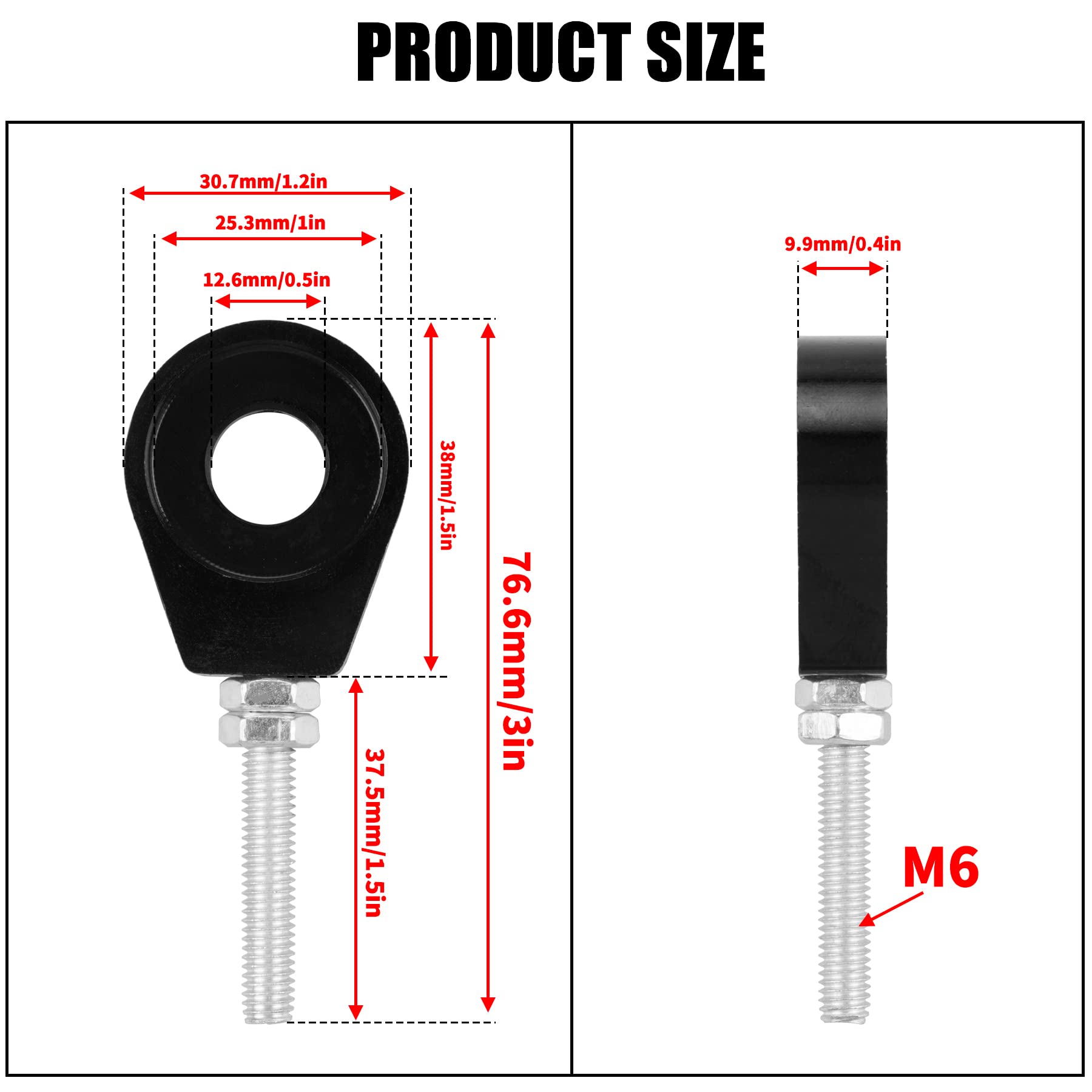 Amavoler Guide De Protection De Chaîne - Pièces De Rechange Pour Honda XR50 CRF50 XR CRF 50 SDG SSR BBR TTR 70cc 90cc 110cc 125cc Pit Dirt Bike (Noir
