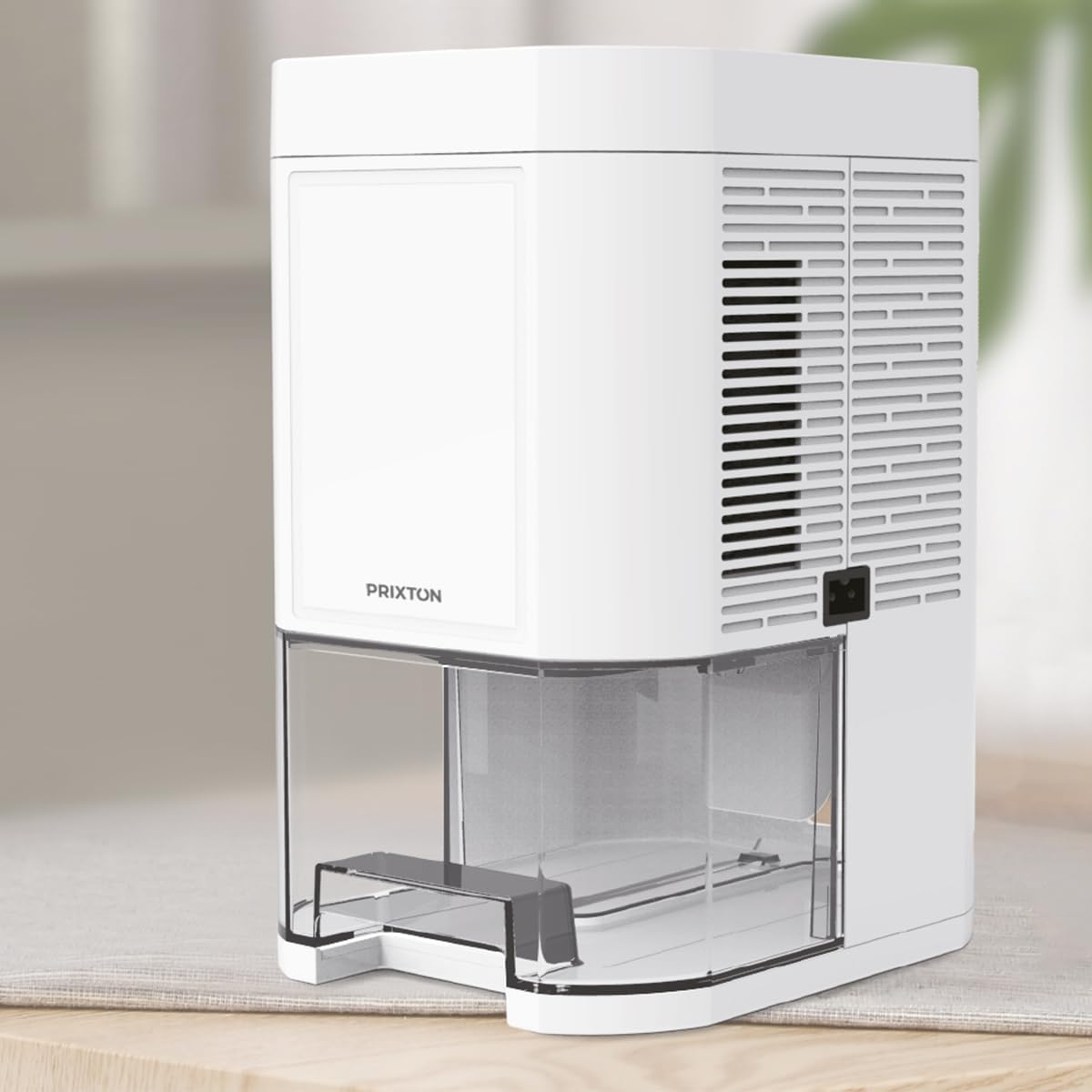 PRIXTON - Deshumidificador Sahara - 0,3 litro/día - Capacidad 1 litro - Temporizador - Método Peltier (Reacondicionado)