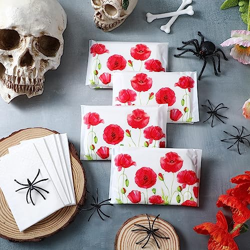 Image of Geyee 50 Pack Travel Tissue Packets Facial Paper Napkins, Poppy