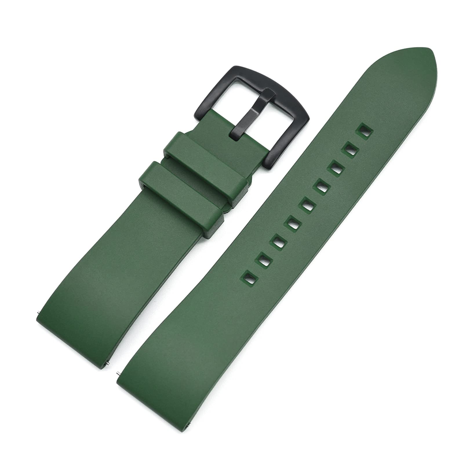 20mm 22mm 24mm Uhrenarmband Sport Gummi Uhrenarmband Schnellverschluss-Uhrenarmbänder