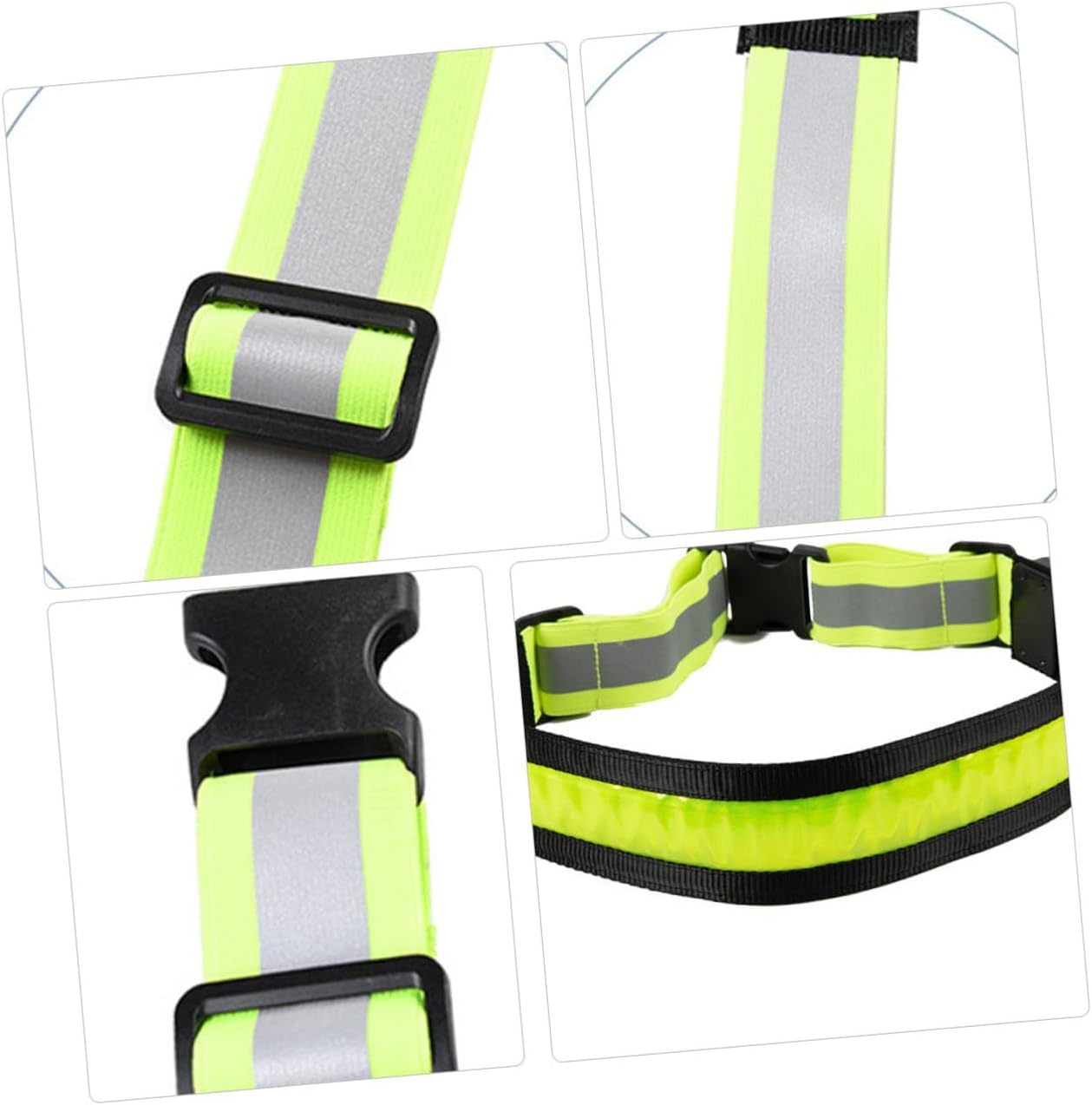 POPETPOP Charging LED Belt LED Reflective Band Strip Adjustable Running Reflective Tape Men's Belt Reflective