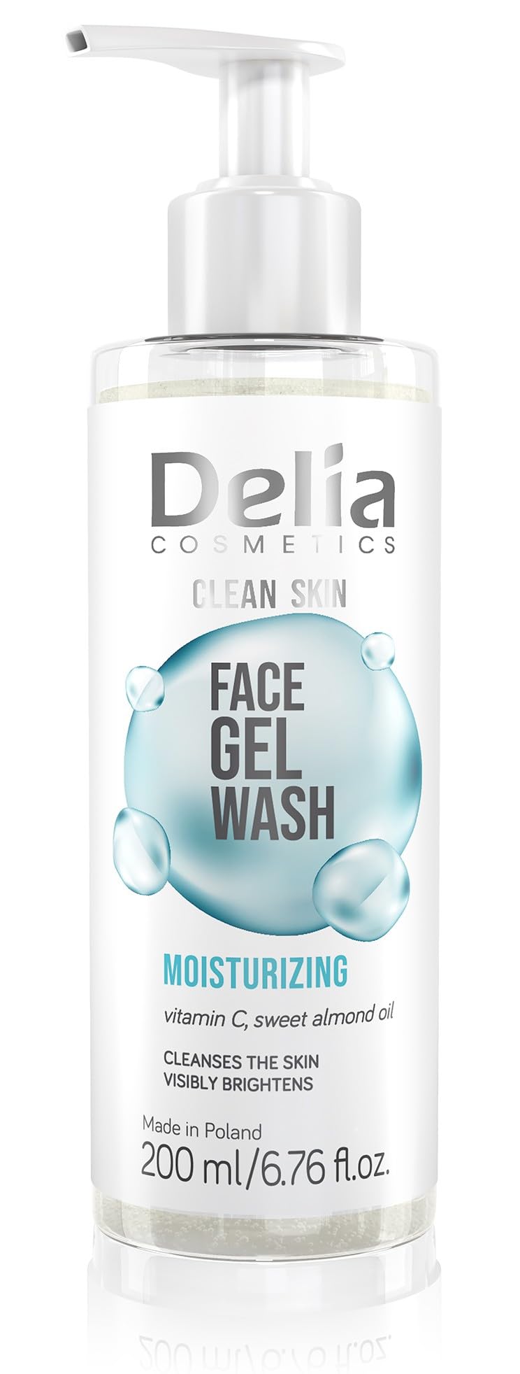 Delia Cosmetics Clean Skin Moisturising Cleansing Gel For The Face 200 Ml