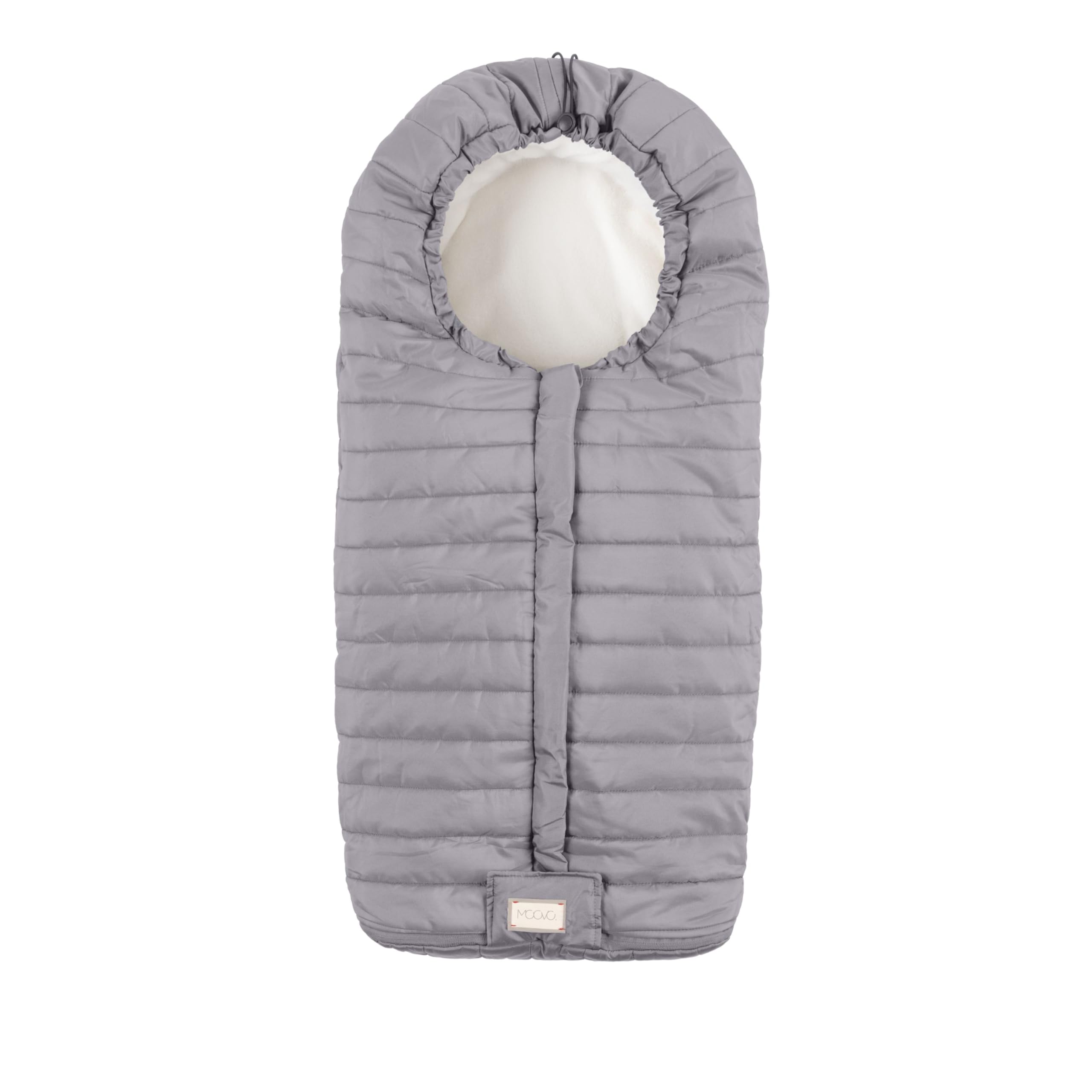 Nuvita Moovo 9658 Junior Slender | Universal Stroller Footmuff | Maximum Cold Protection from 6 to 36 Months (100 cm) | Ultra Thin, Lightweight and Protective up to -10 °C | Light Grey