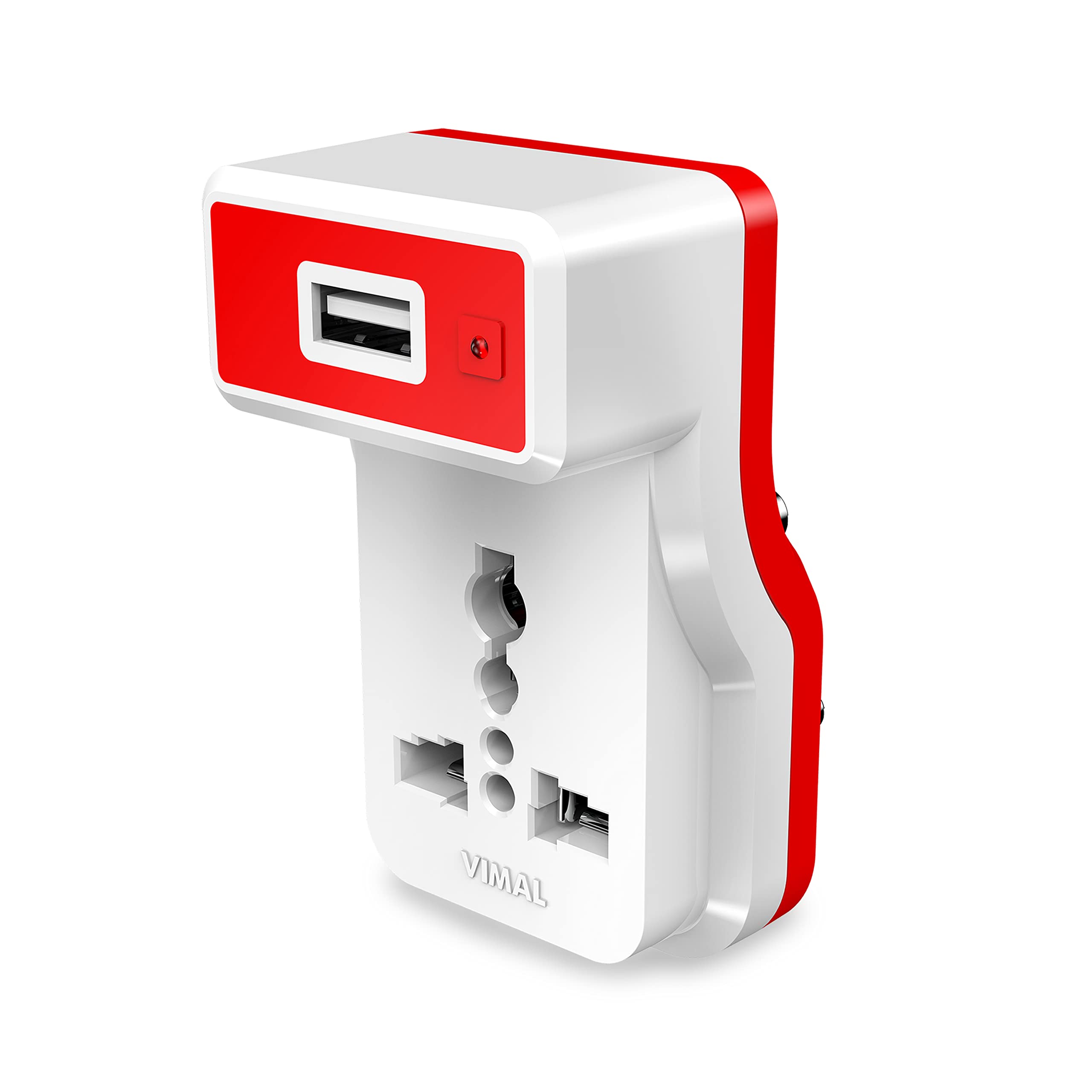 Vimal Nexa Surge Protector 3 Pin Travel Universal Adaptor with 12W USB Charger Port(2.1Amp Output) (B07PXFX993) Amazon Price History, Amazon Price Tracker