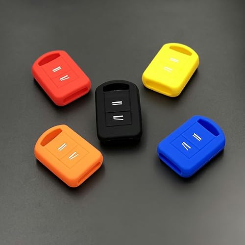 Miniatura 6 de Toiumops Funda para llave de coche para Opel Astra H J G Corsa Insignia Zafira Vectra Mokka, funda de silicona para llave de coche de 2 botones