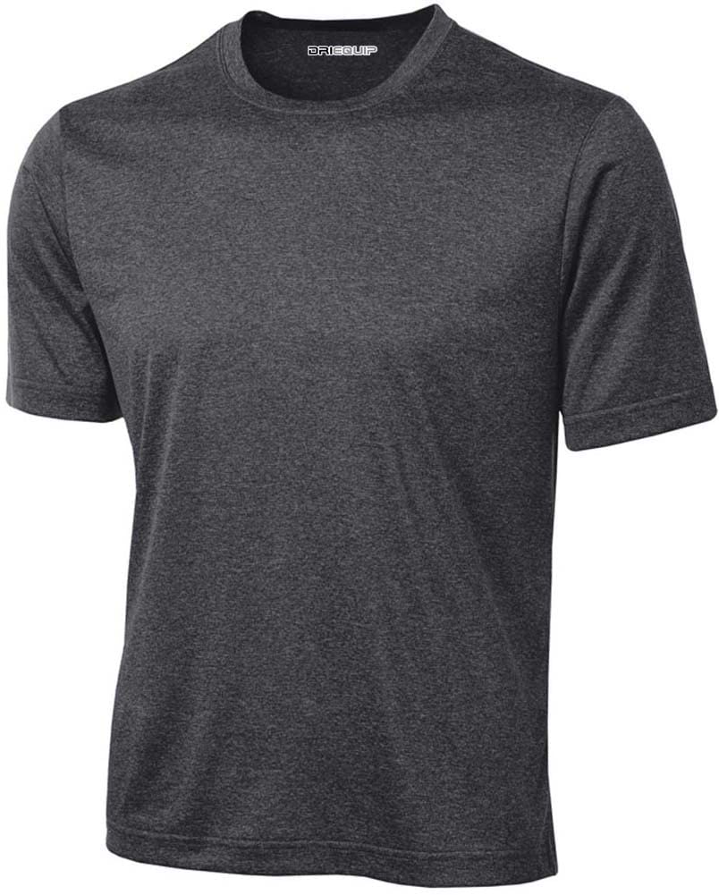 DRIEQUIP DRIEQUIP Men's Big & Tall Short Sleeve Moisture Wicking Athletic T-Shirts XS-6XL and Tall Sizes in use