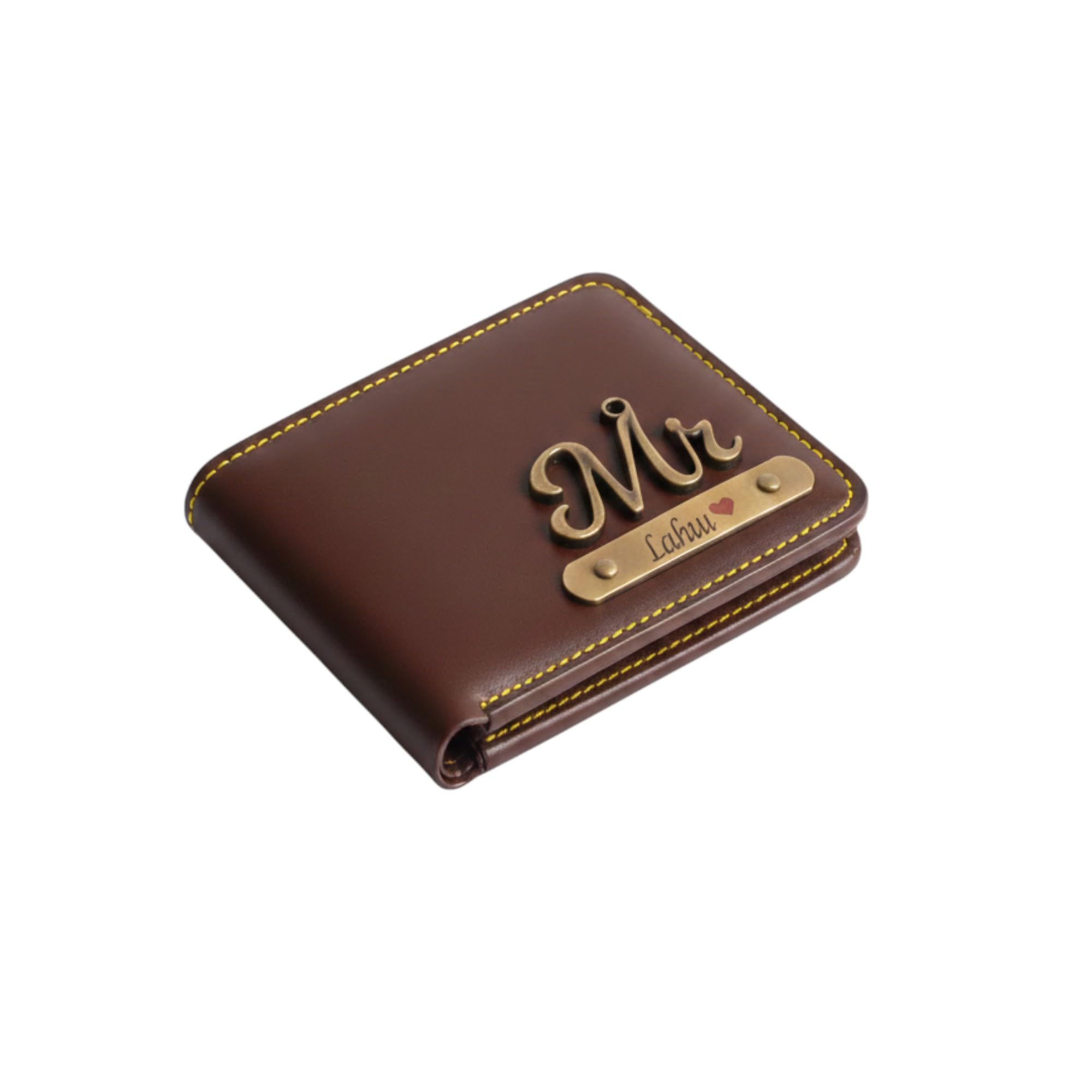 Customised Men's Leather Wallet - Mr Leather Wallet for Mens - Name/Logo Printed on Wallet - Brown-image-5