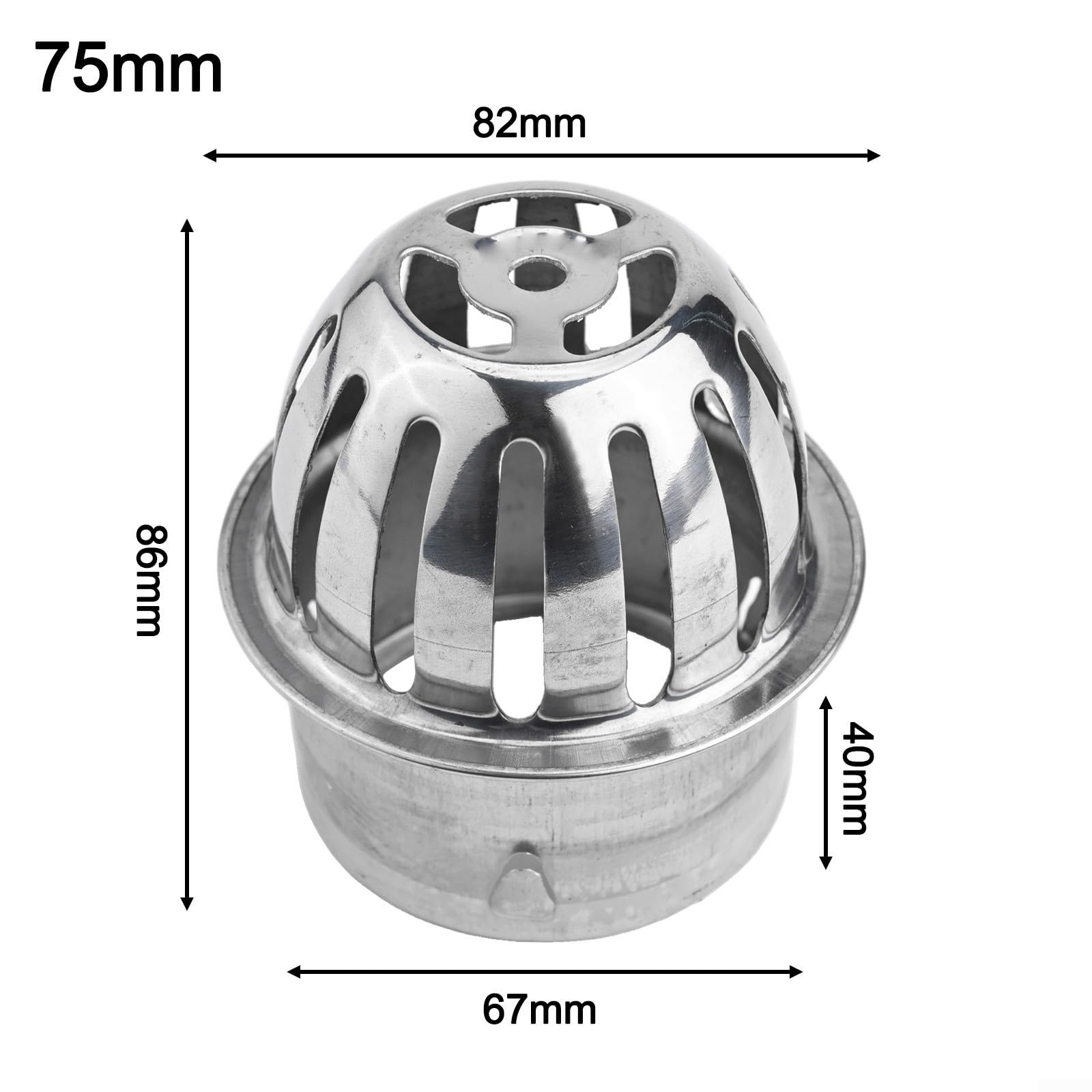 Siphon de Sol pour Toit, Couvercle de Siphon en Acier Inoxydable, Filtre de Siphon de Sol, Couvercle de Siphon en Maille, Couvercle de bonde de Douche pour empêcher Les Feuilles, Les débris, la mouss