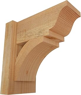 6"W x 12"D x 12"H Thorton Traditional Rough Sawn Outlooker, Douglas Fir