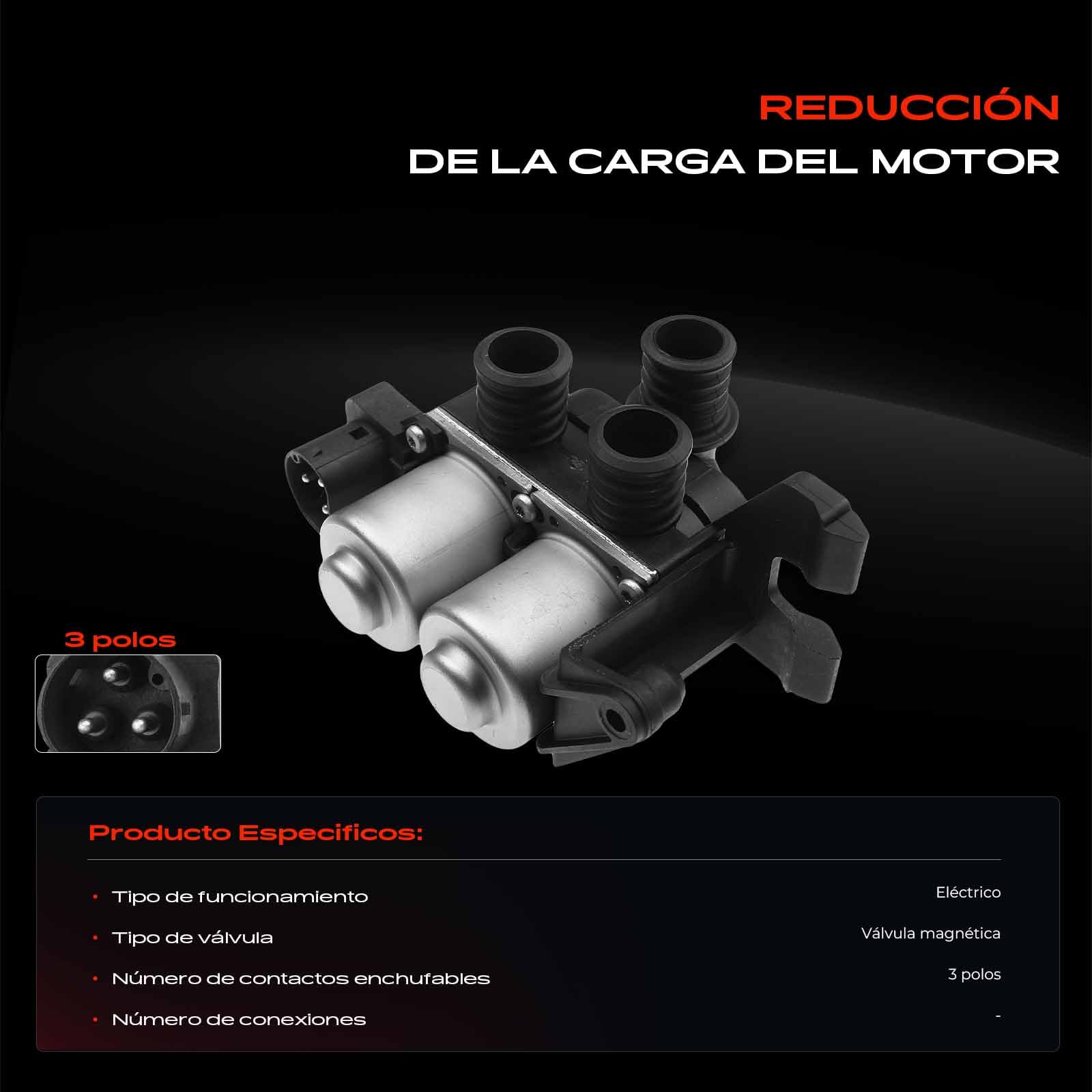 Frankberg Válvula reguladora de refrigerante Válvula de calefacción Compatible con Serie 3 cabrio E36 2.8L Serie 3 cabrio E36 1.8L Serie 3 cabrio E36 2.5L Serie 3 E36 1.6L 64118391419