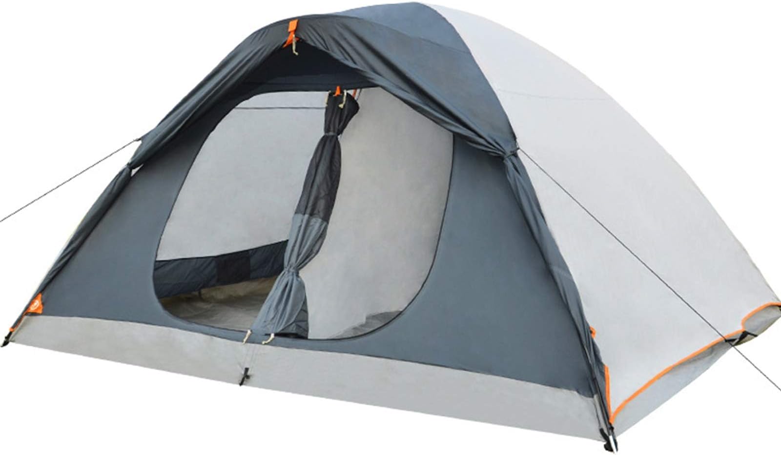 jklj Frame Tents Camping Equipment Supplies Dressing Beach Sunshade Canopy 5-8 People Tent Outdoor Double Room Explorer Big Tent Ideal for Camping Hiking Outdoor (Color : Gray, Size : Medium)