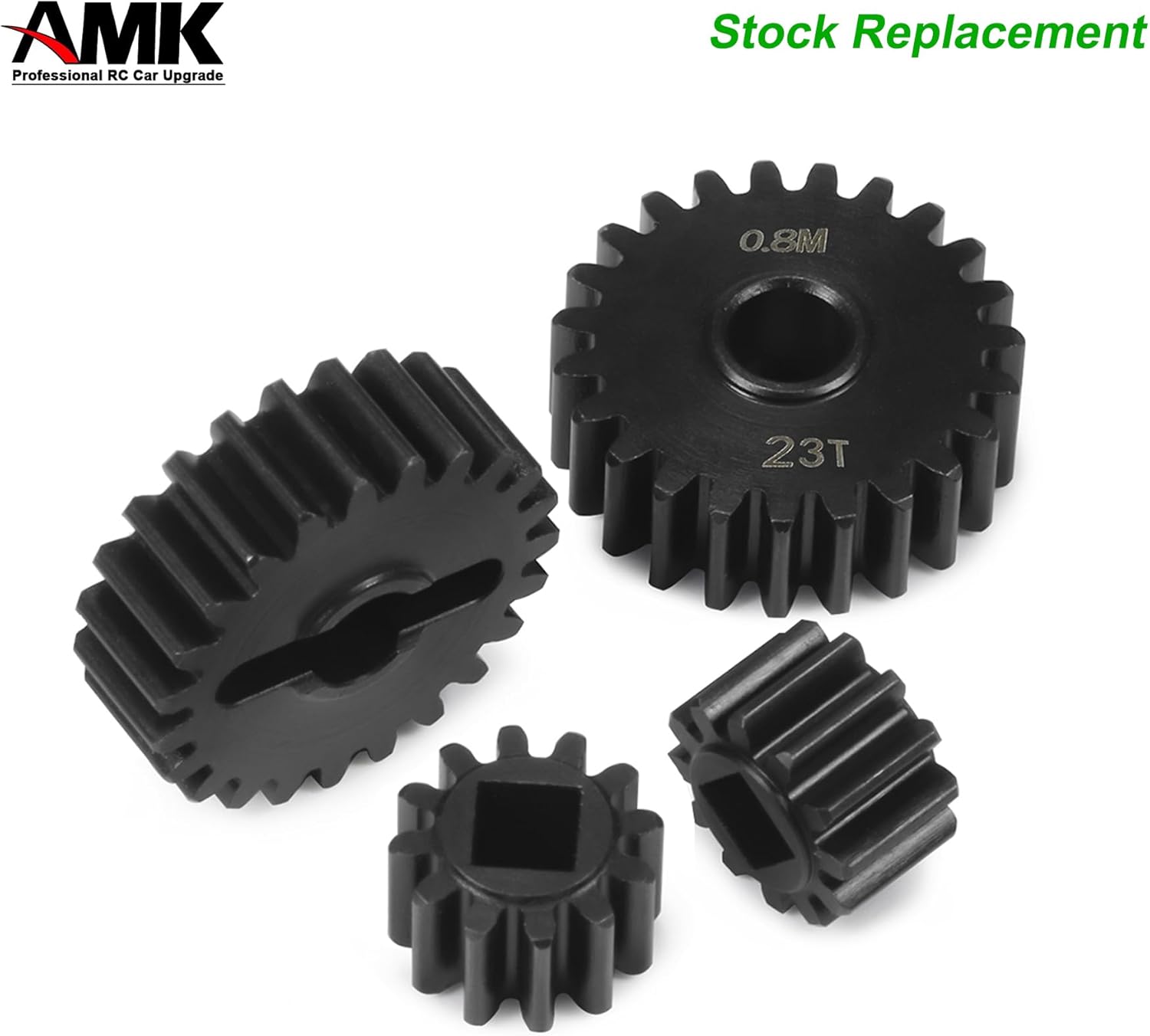 AMK Steel 12T-23T Capra Portal Gears, UTB10 Metal Gear for 1/10 RC Crawler F9 Axial Capra Upgrades Stock Replacement (12T-23T)