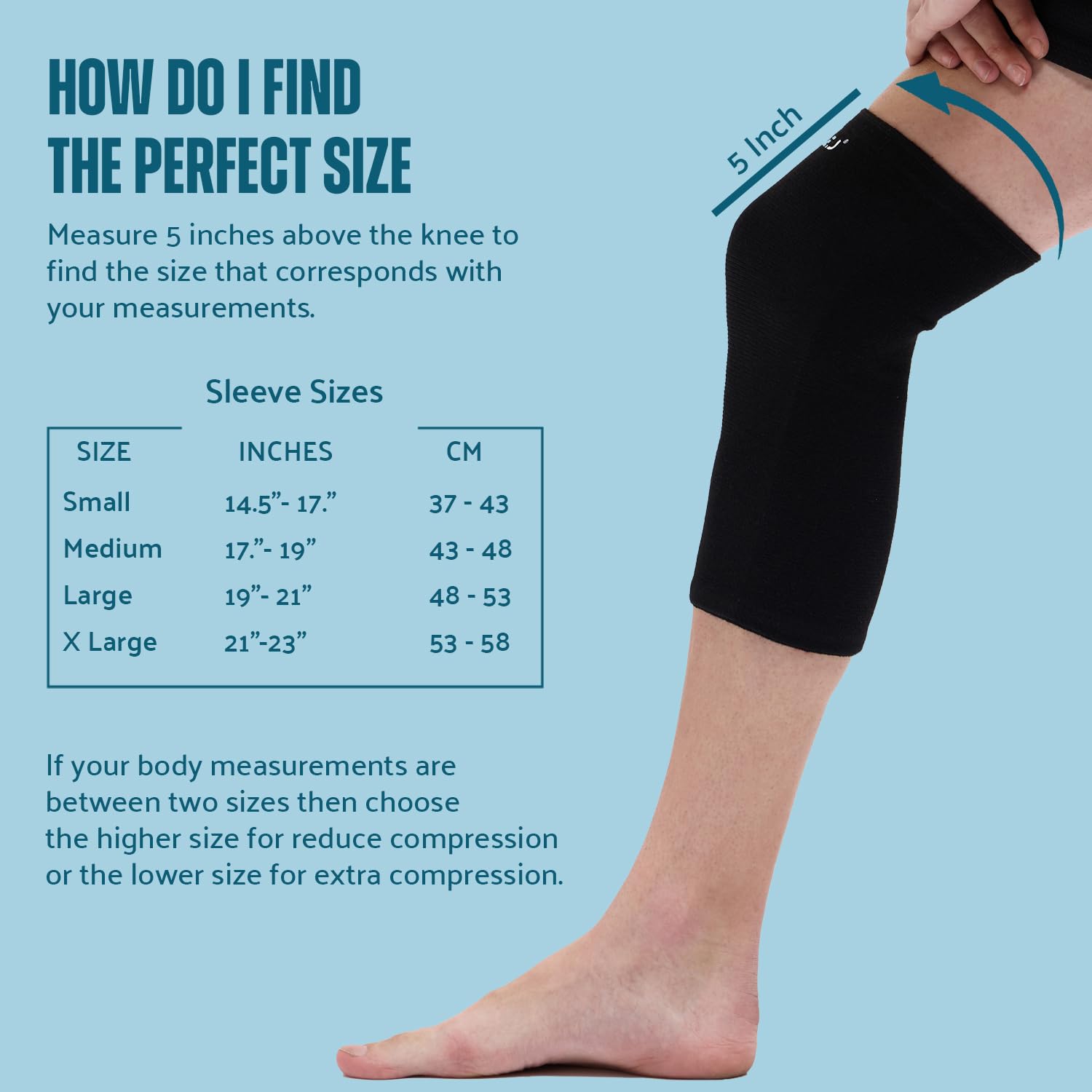 Hykes Knee Caps for Women Knee Support for Men Bamboo Knee Cap for Men Bamboo Compression Knee Sleeves Knee Brace for Knee Pain Relief Products Knee Support for Women Bamboo Knee Sleeves - Black XL 3 61GKD8LabGL. SL1500